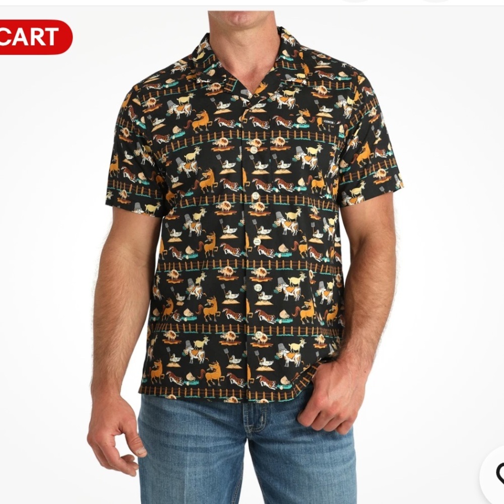Men’s Cinch Funny Farm shirt